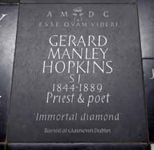 Gerard Manley HOpkins memorial, Westminster Abbey